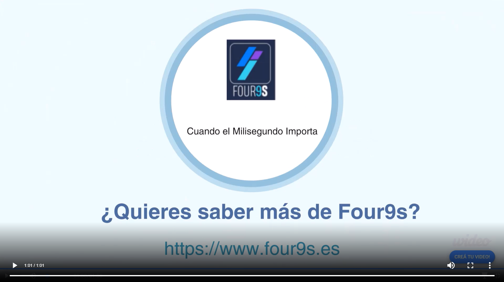 Miniatura de video: Introducción rápida a Four9s en un minuto, destacando la importancia del milisegundo en la monitorización de SQL Server.